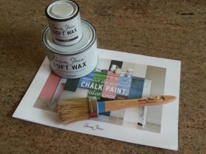 Annie Sloan Chalk Paint color chart, brush and waxes